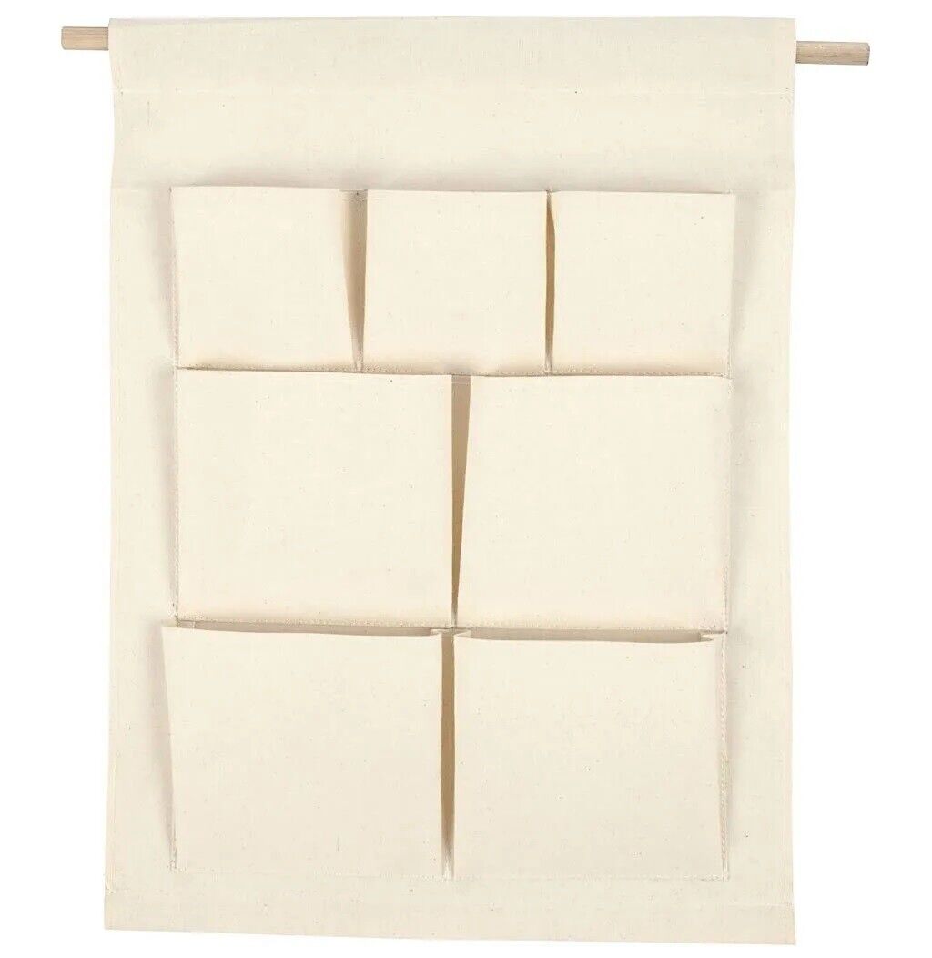 Tela Vuota Appeso Organiser 7 Tasca Craft Conservazione Natale Advent Calendario