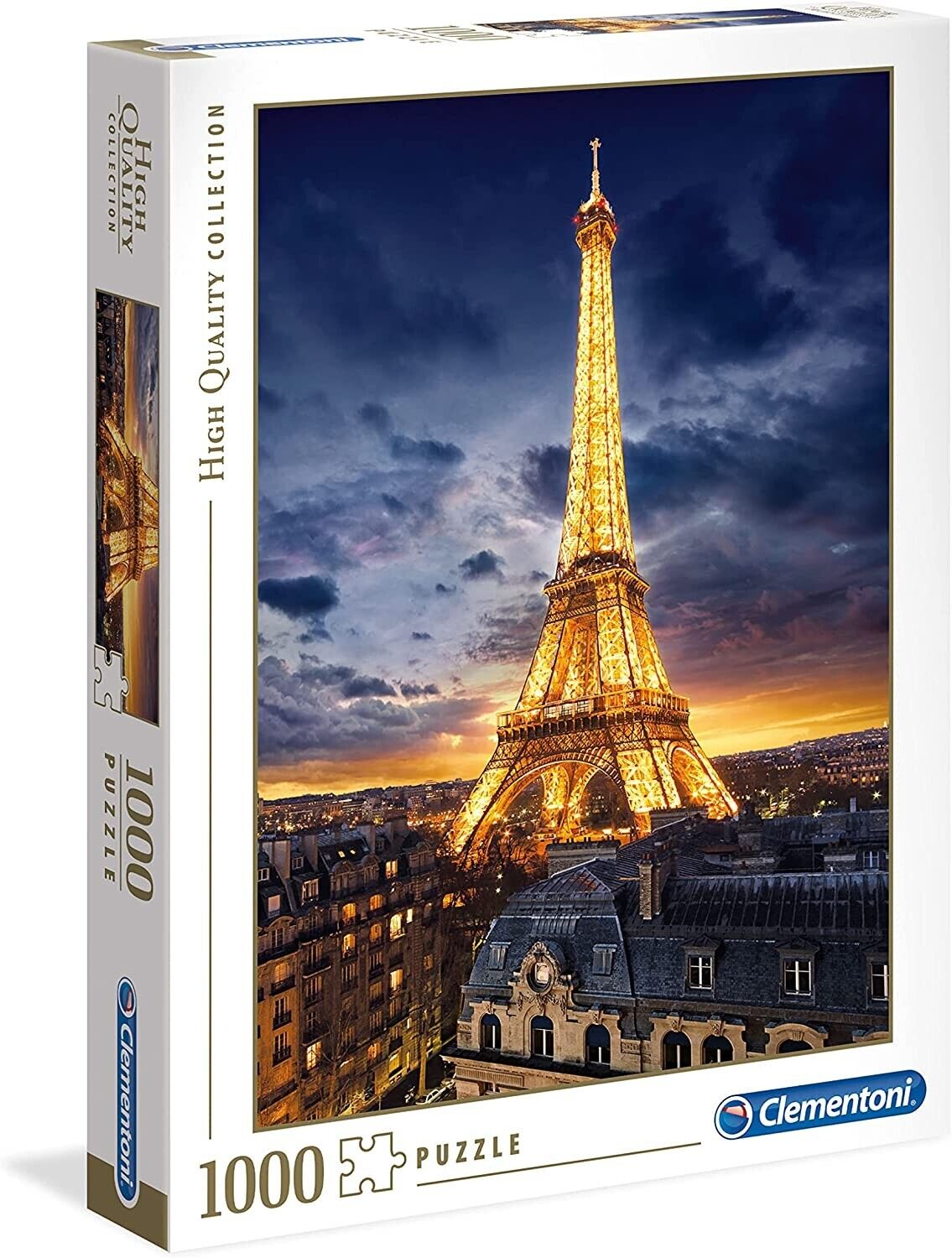 Clementoni - 39514 Puzzle Tour Eiffel 1000 Pezzi High Quality Collection