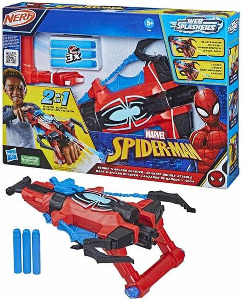 HASBRO MARVEL SPIDERMAN BLASTER  STRIKE 'N SPLASH