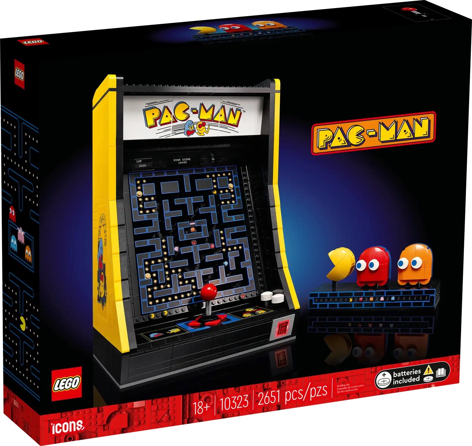 LEGO 10323 ICONS PAC-MAN ARCADE Nuovo E Sigillato