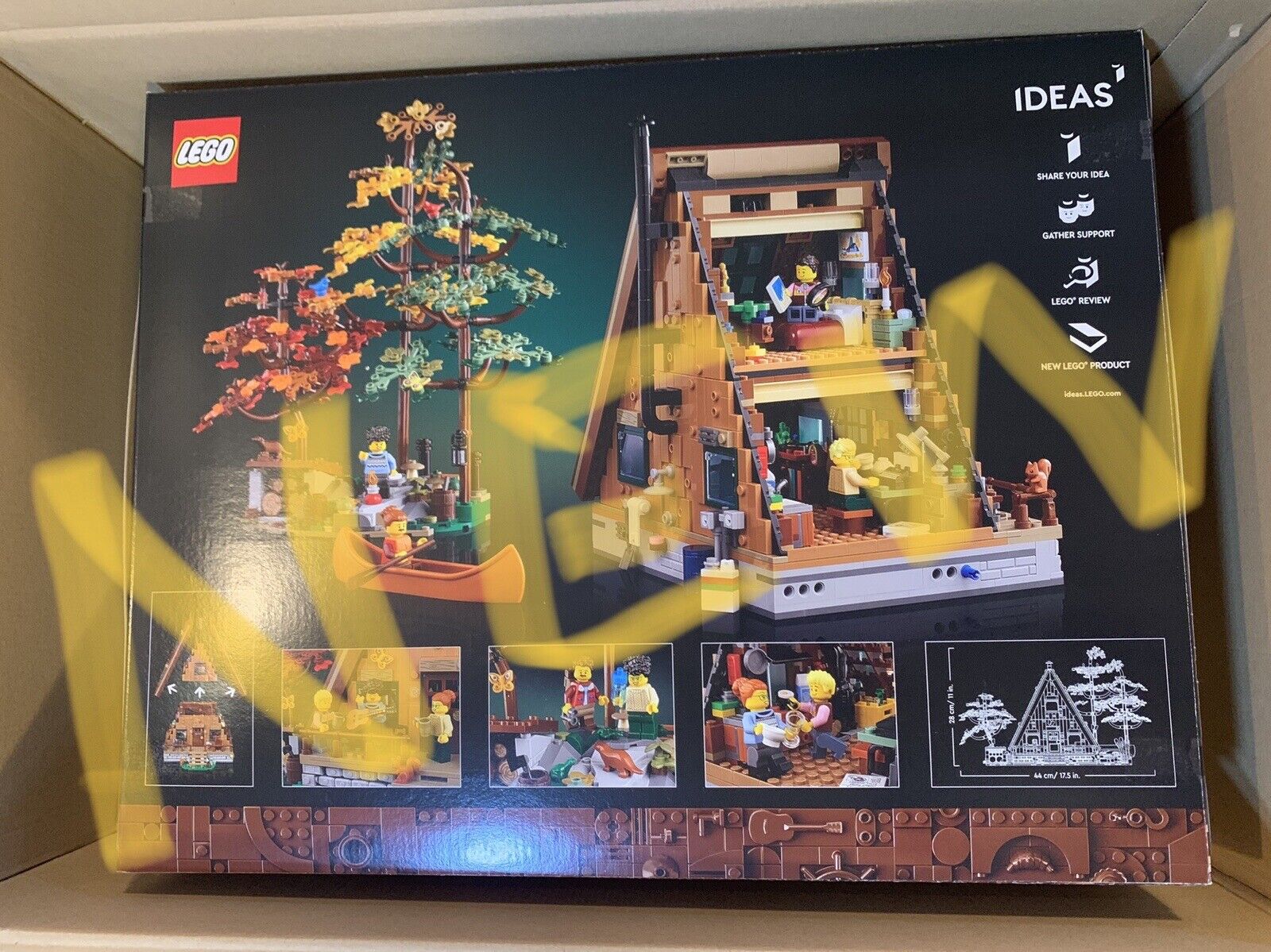 LEGO Ideas 21338 Baita A-Frame di Andrea Lattanzio SET AUTOGRAFATO DALL'AUTORE
