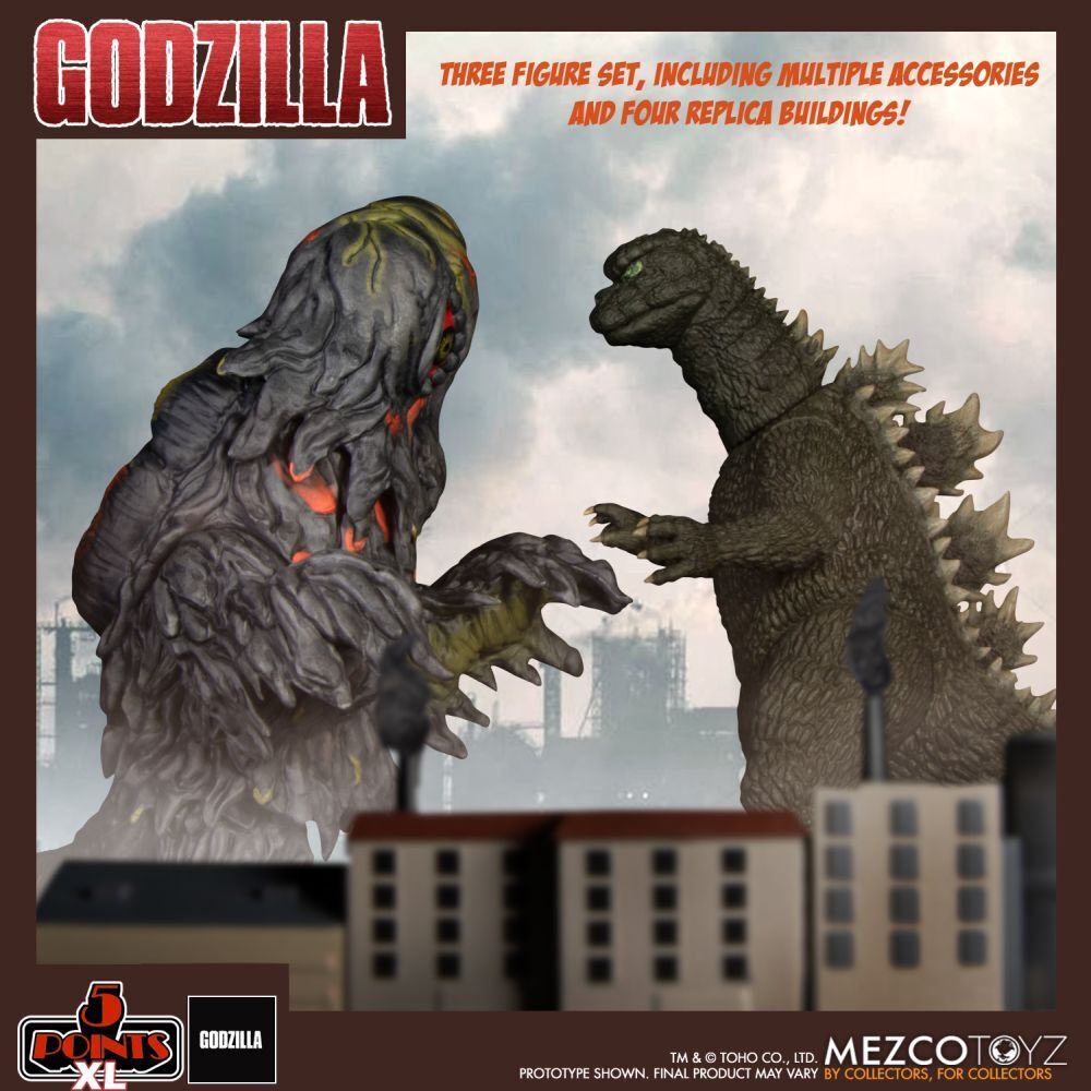 Godzilla VS Hedorah 5 Points Xl Figure Box Set MEZCO