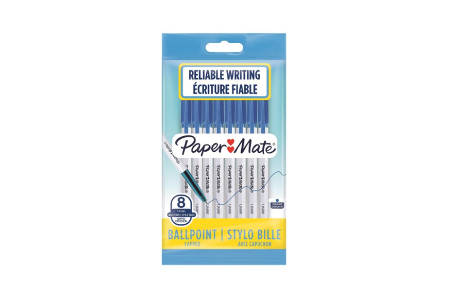 Paper Mate Penna pouch paper mate blue 1mm bls. 8pz