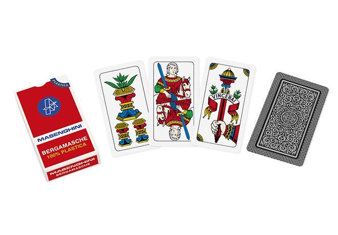 Carte Da Gioco Bergamasche 54 Plastica DAL NEGRO