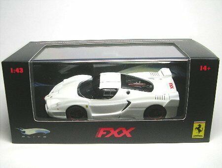 Ferrari FXX 2005 Pearl White Elite 1:43 Model N5610 HOT WHEELS
