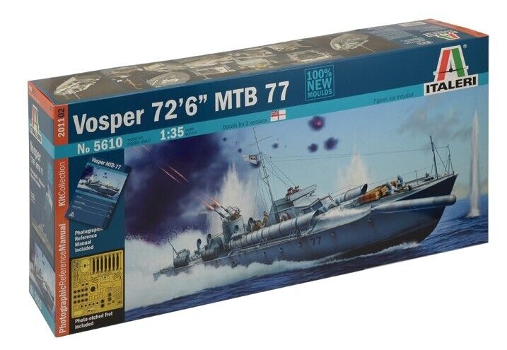 ITALERI, Vosper 72 6 MTB 78 barca da montare e verniciare, 1/35,  ITA5610