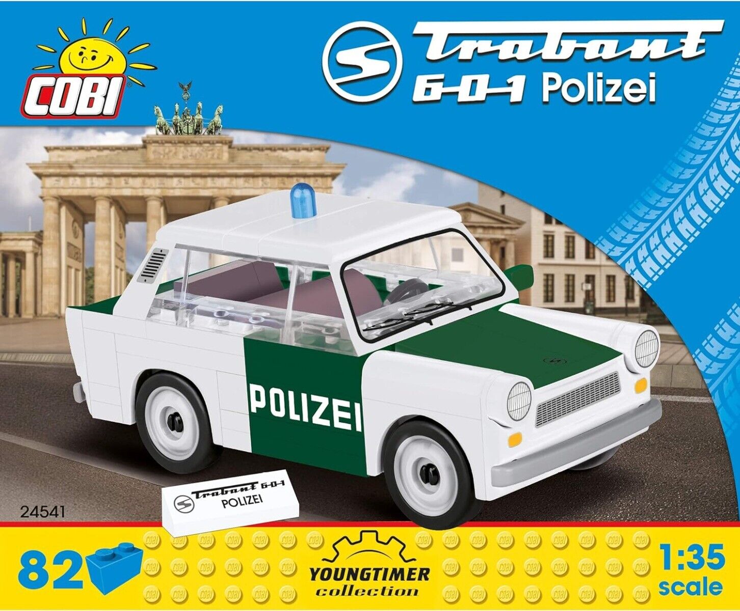 COBI - TRABANT 601 Polizei - 82 pz. - 1/35 - COB24541