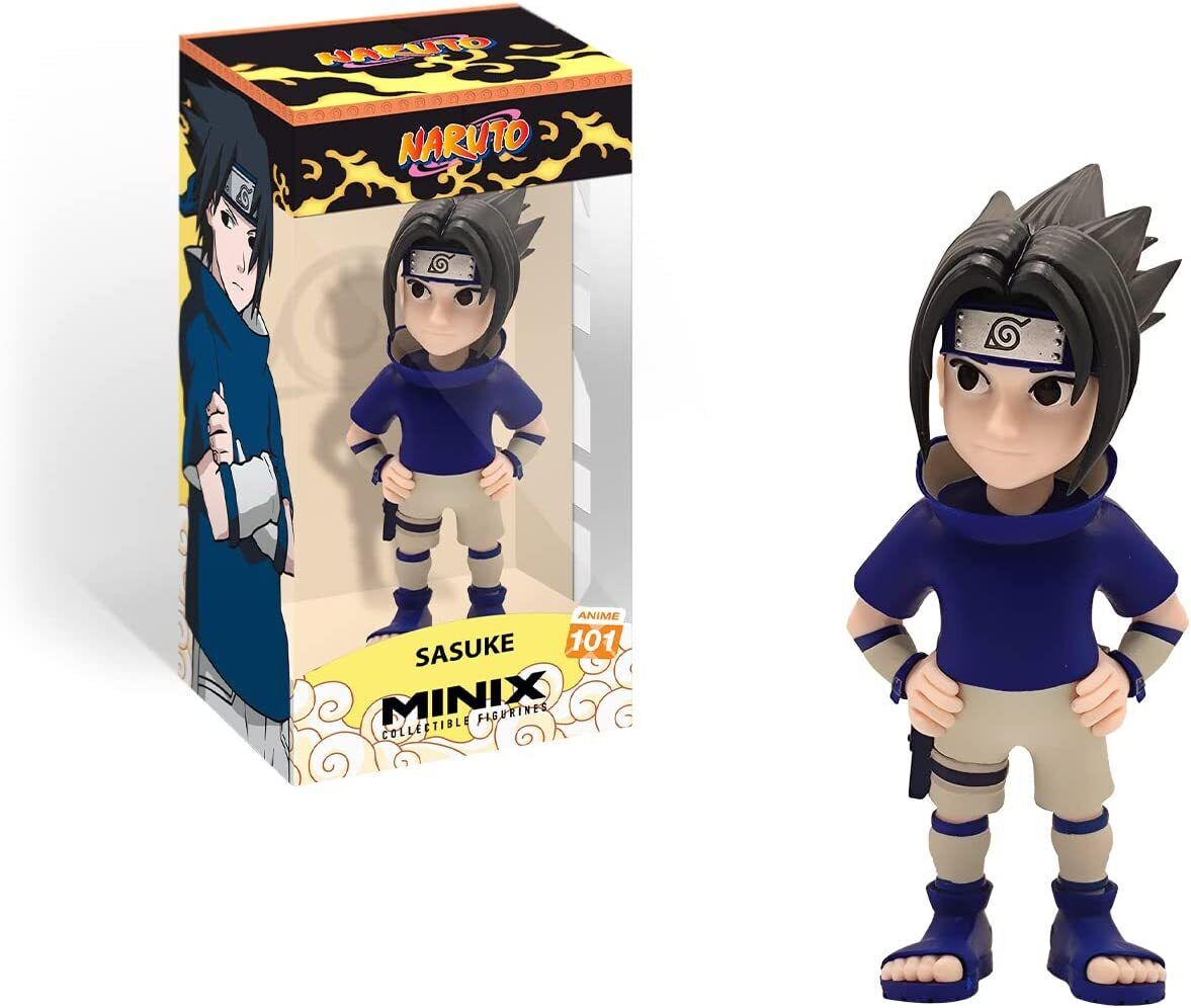 MINIX Naruto Shippuden Sasuke Uchiwa 5" PVC Figure MINIX