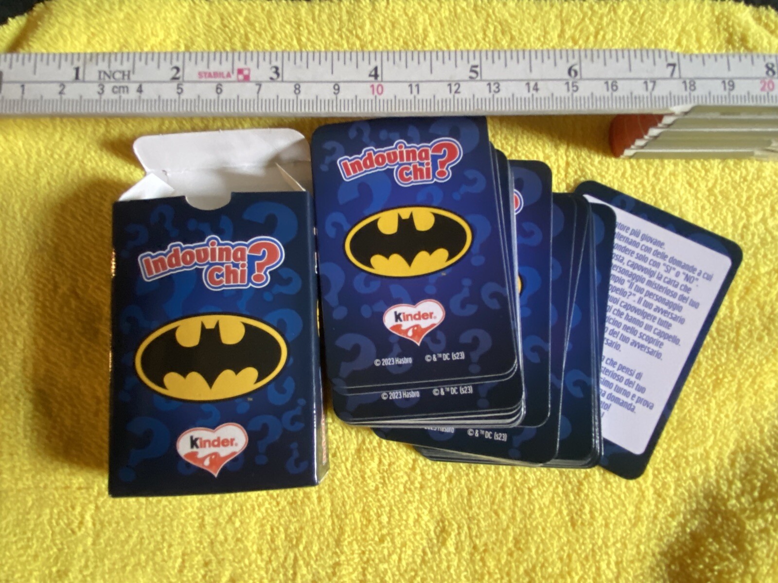 Carte Batman'"Indovinachi?" Kinder - Da Collezione - Gadget KINDER FERRERO