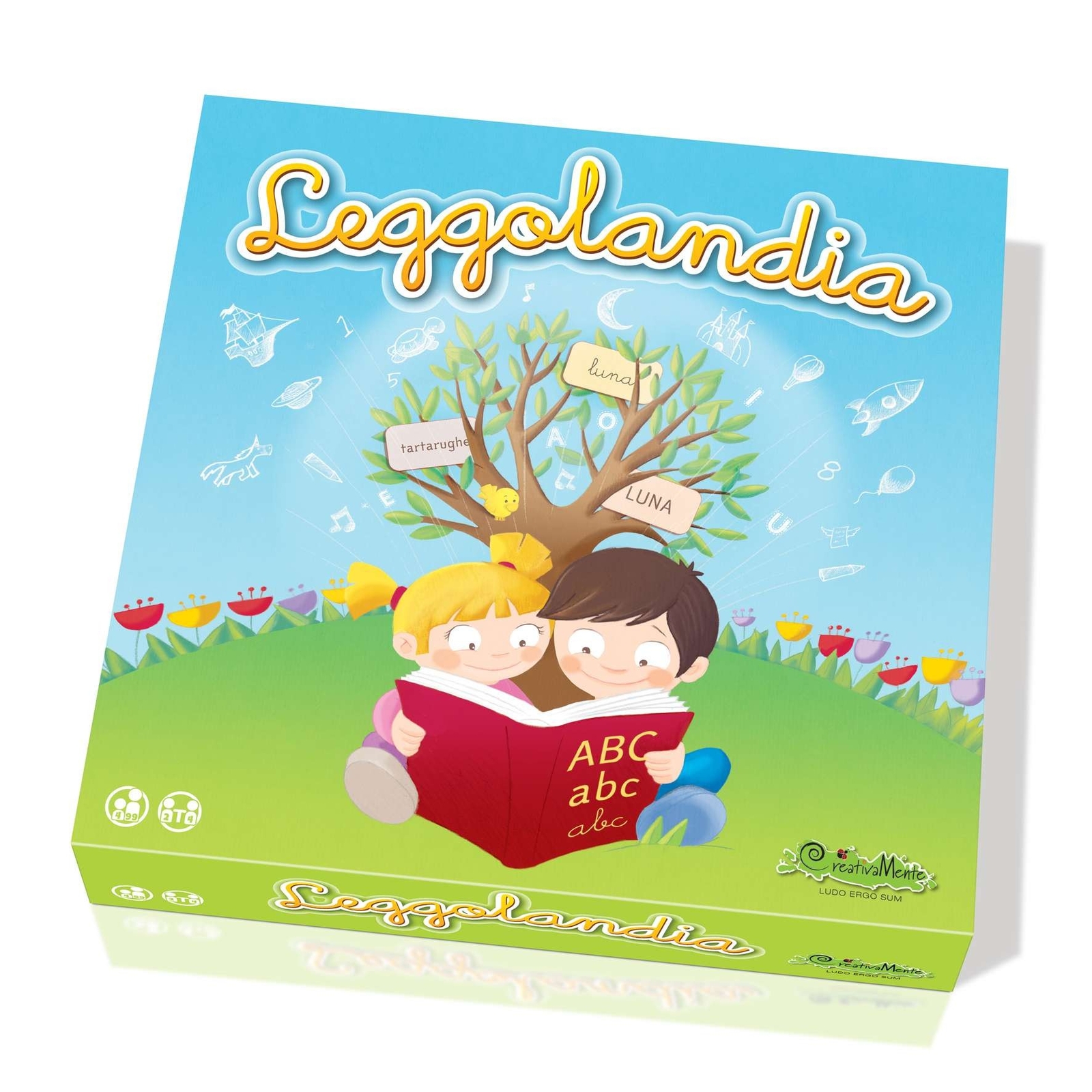 LEGGOLANDIA gioco per imparare a leggere EDUCATIVO 3 giochi in 1 IN ITALIANO Cre