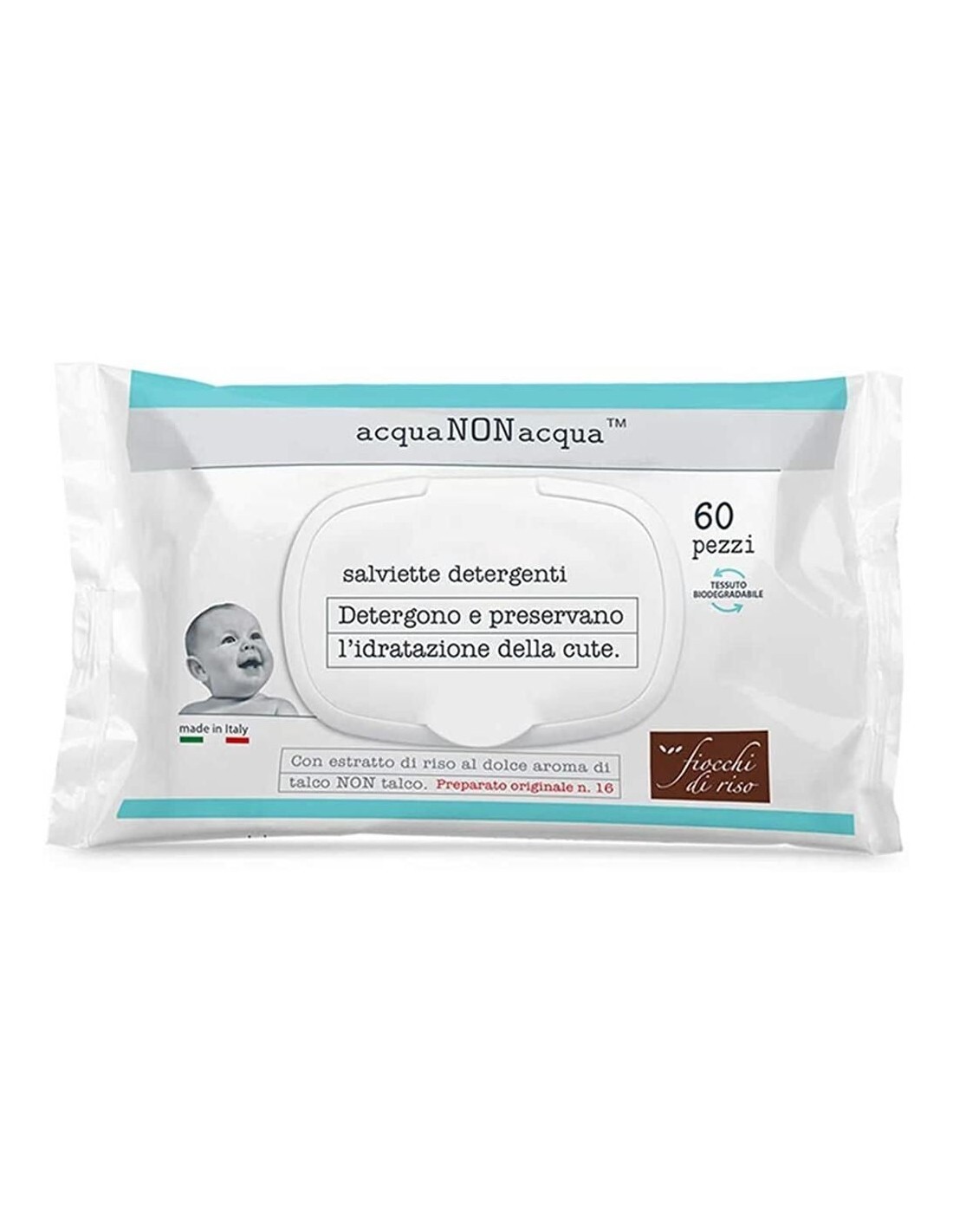 Fiocchi di Riso Salviette Detergenti 60 pezzi