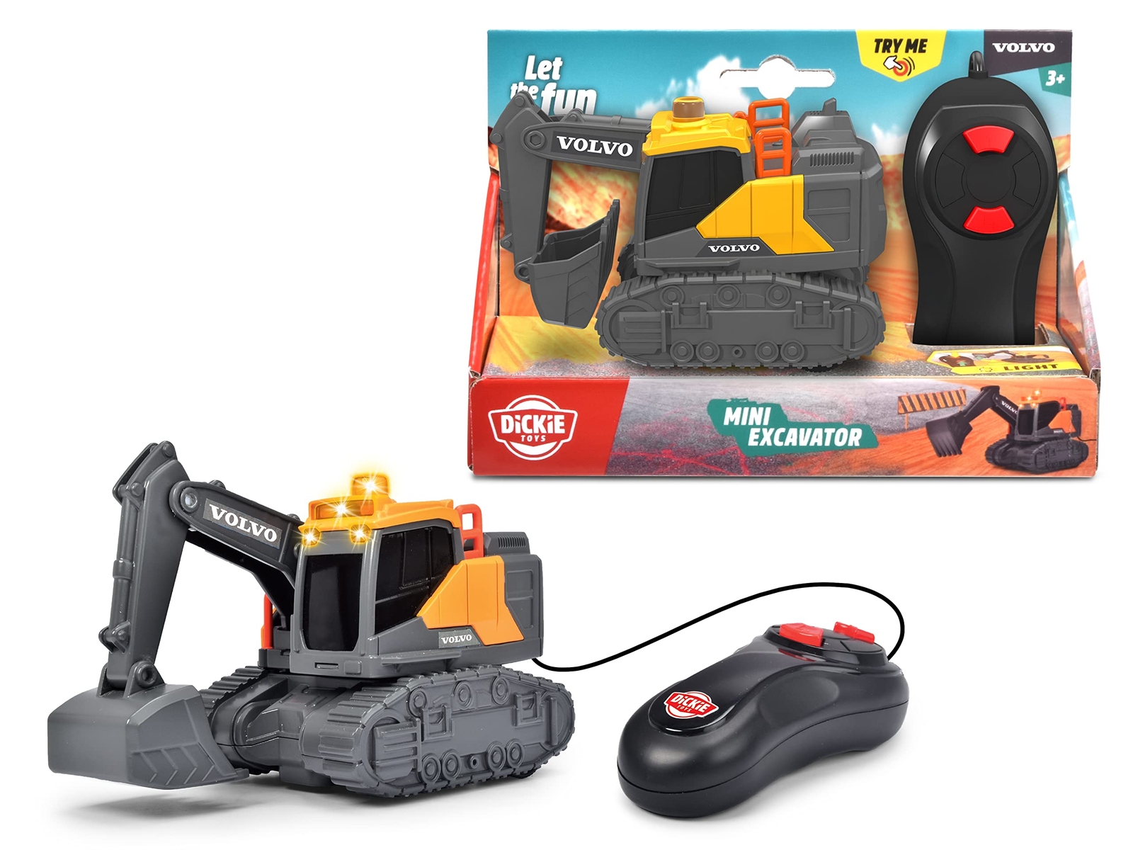 Dickie Toys 203722013 Mini excavator, Multicoloured