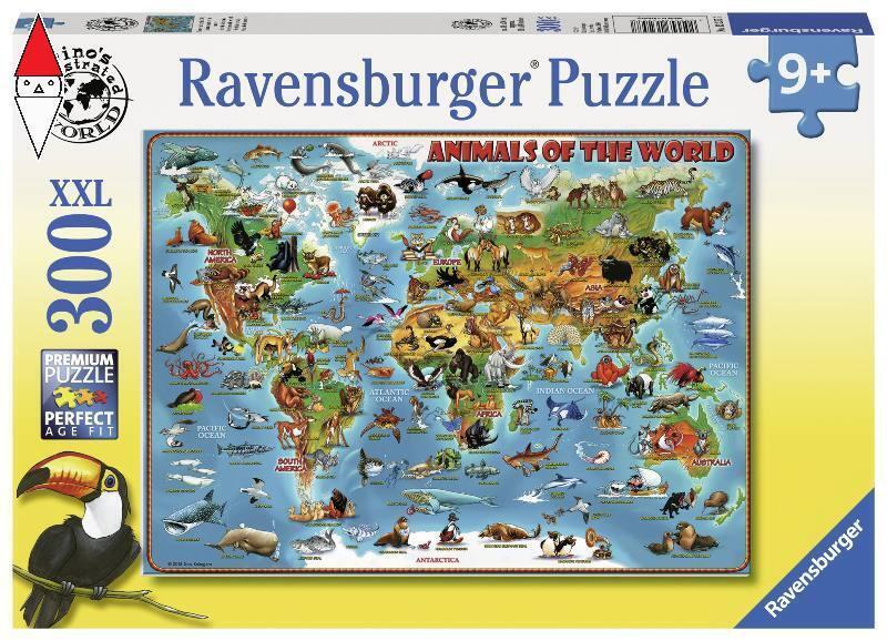 PUZZLE RAVENSBURGER PUZZLE 300 PZ ANIMALI DEL MONDO
