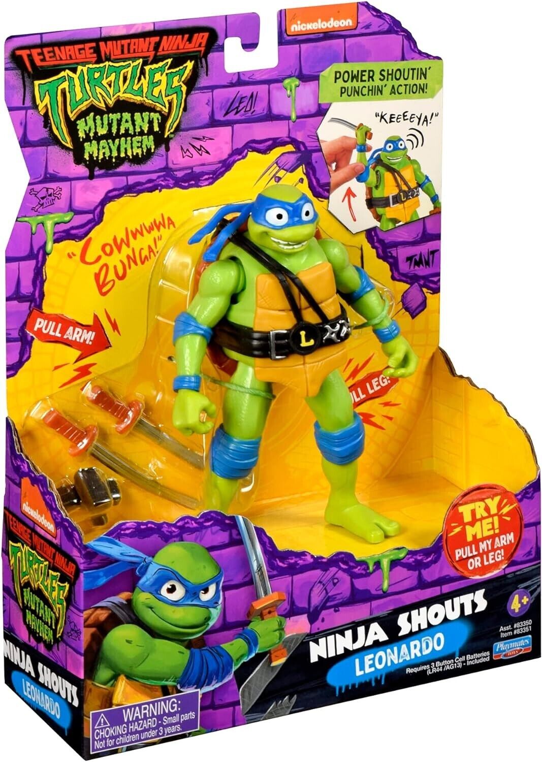 TARTARUGHE NINJA SHOUTS LEONARDO