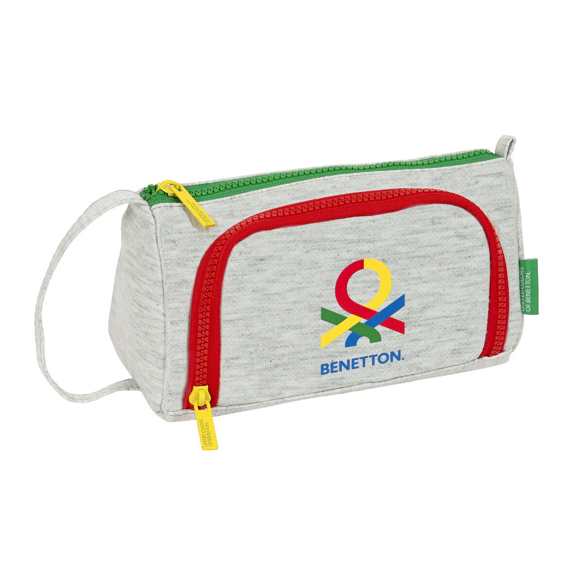 Astuccio Scuola Benetton Pop Grigio (20 x 11 x 8.5 cm)