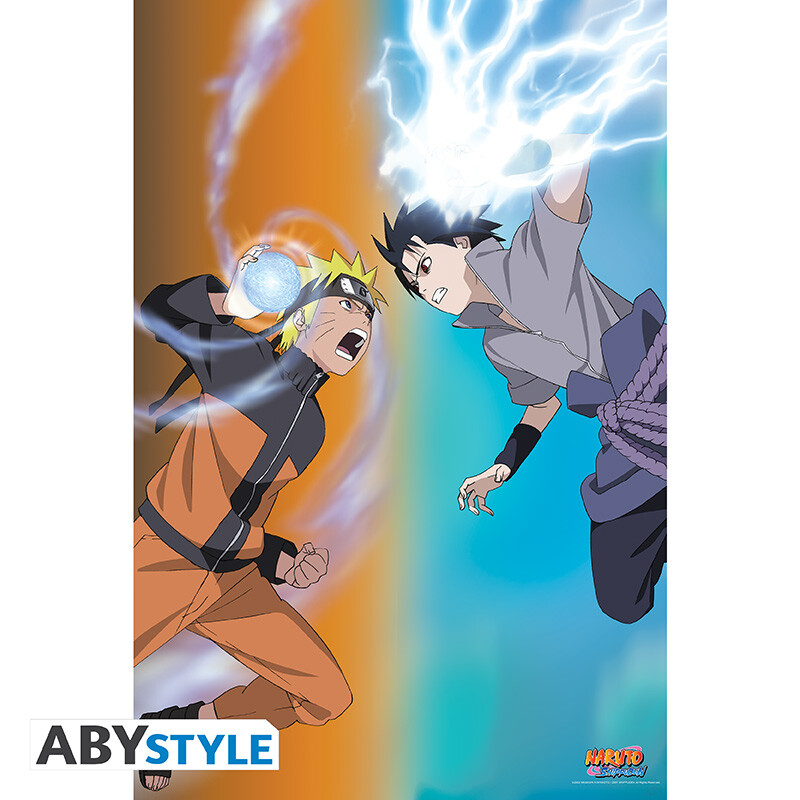 Merchandising Naruto Shippuden: ABYstyle - Naruto Vs Sasuke (Poster 91,5X61 Cm)