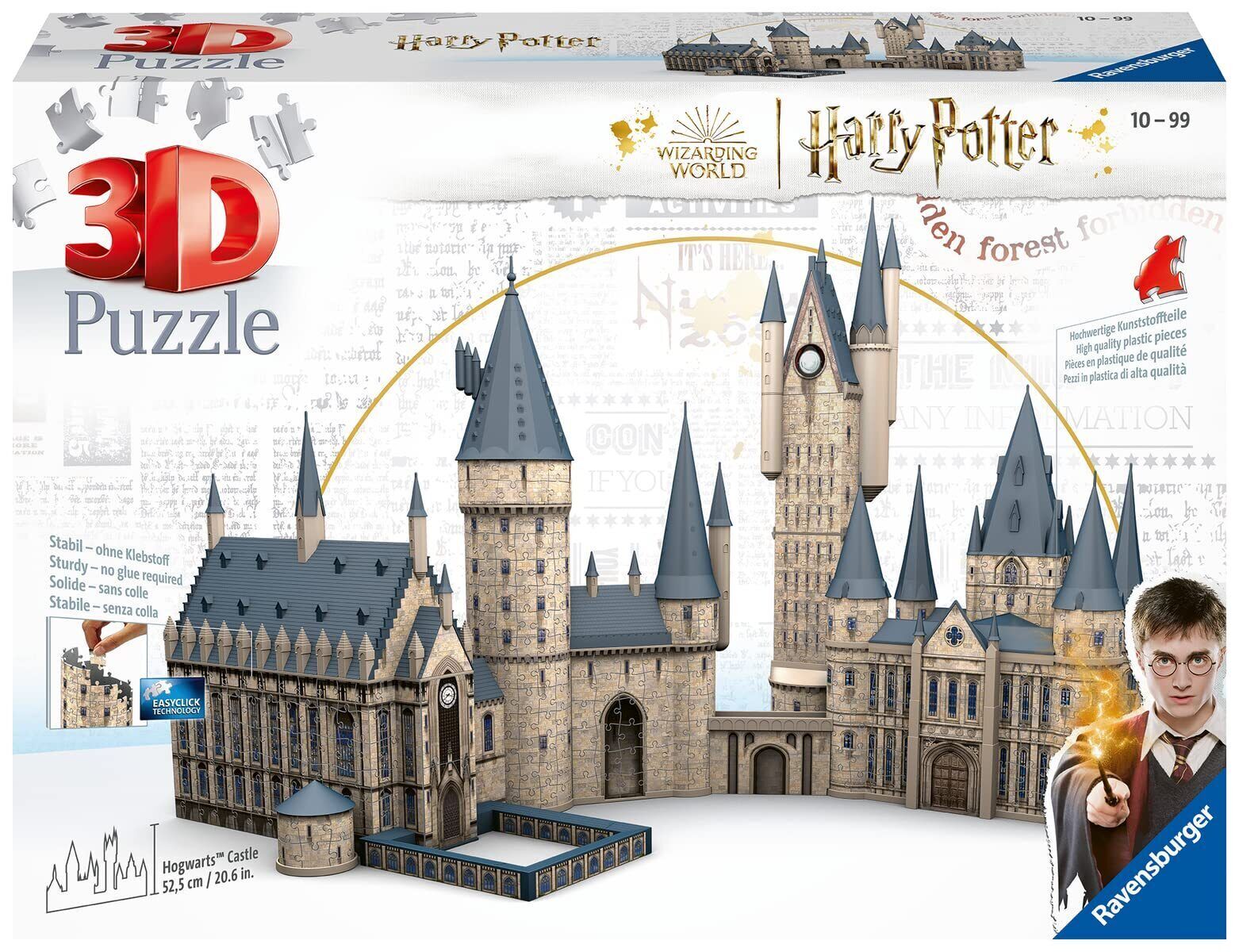 HARRY POTTER - Ravensburger - Puzzle 3D Castello di Hogwarts (1245 pezzi)