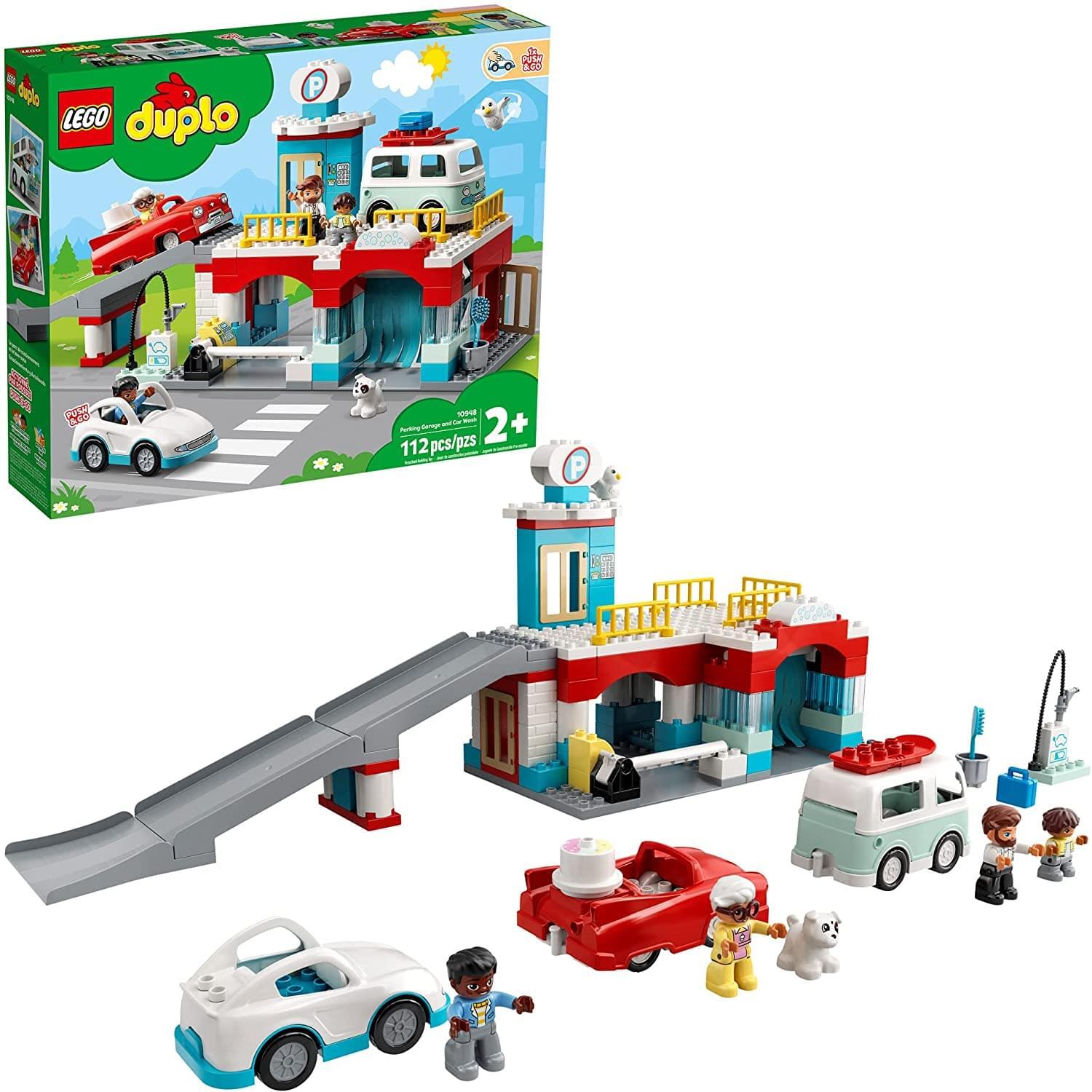 LEGO Duplo 10948 Town Garage Parcheggio E Auto Lavaggio 112 Costruzione Kit