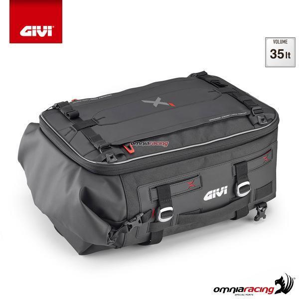 Givi X-line cargo bag waterproof expandable 25 to 35 liters usable as a backpack