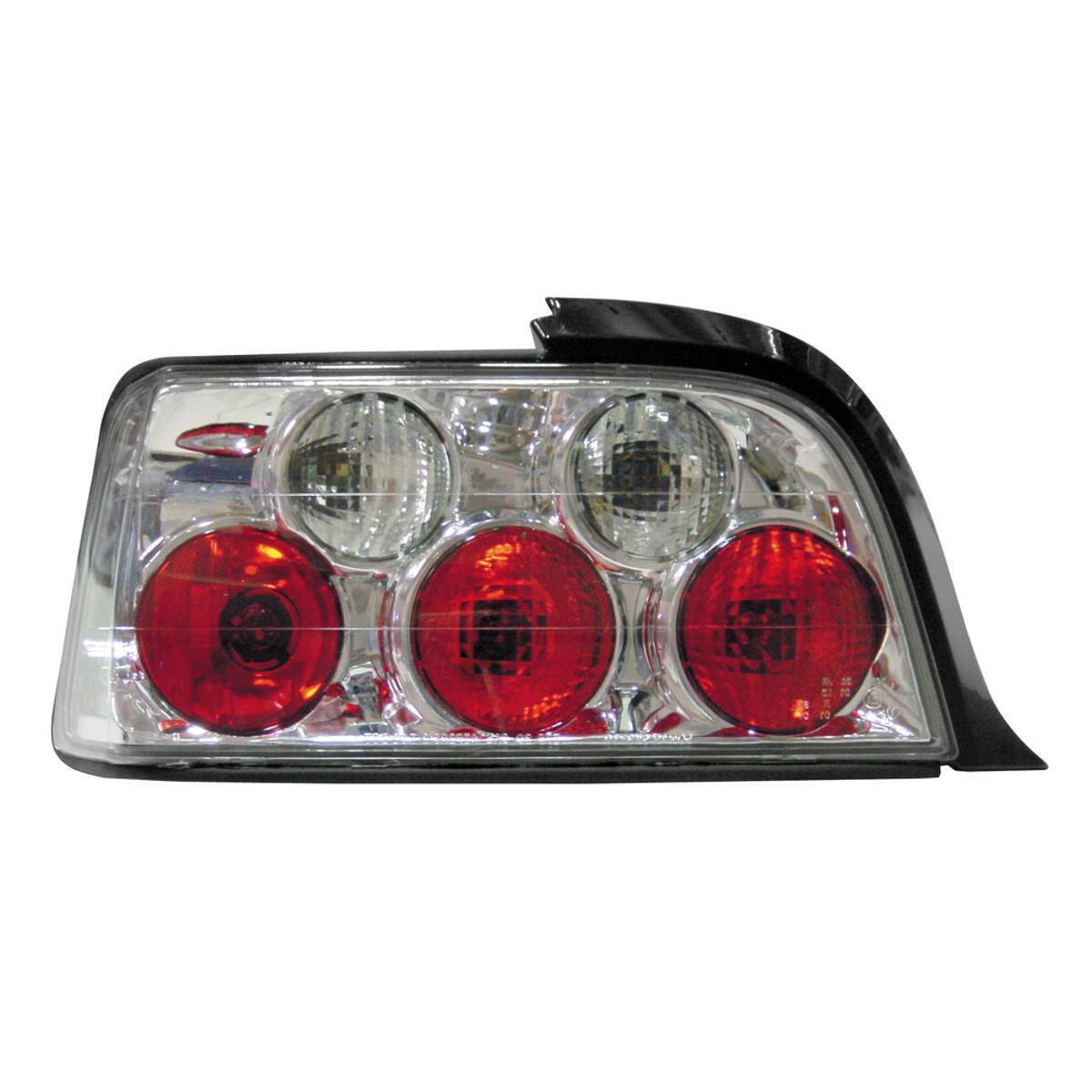 COPPIA FANALI POSTERIORI -  per BMW E36 COUPE/CABRIO (3/92-4/99) - CROMO PILOT p