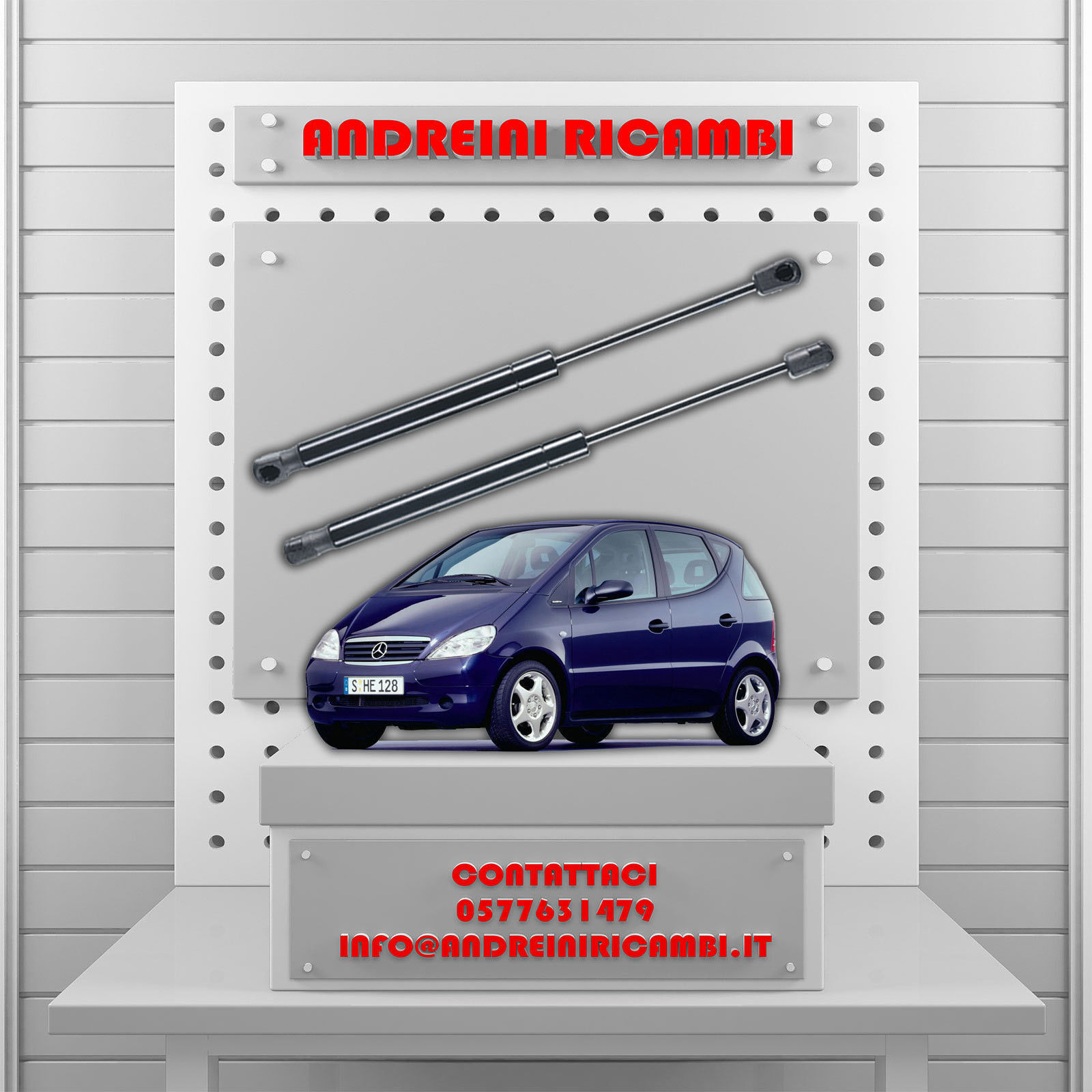 2 PISTONCINI BAGAGLIAIO MERCEDES CLASSE A 170 CDI W168 70KW 2001 -> | MG20011