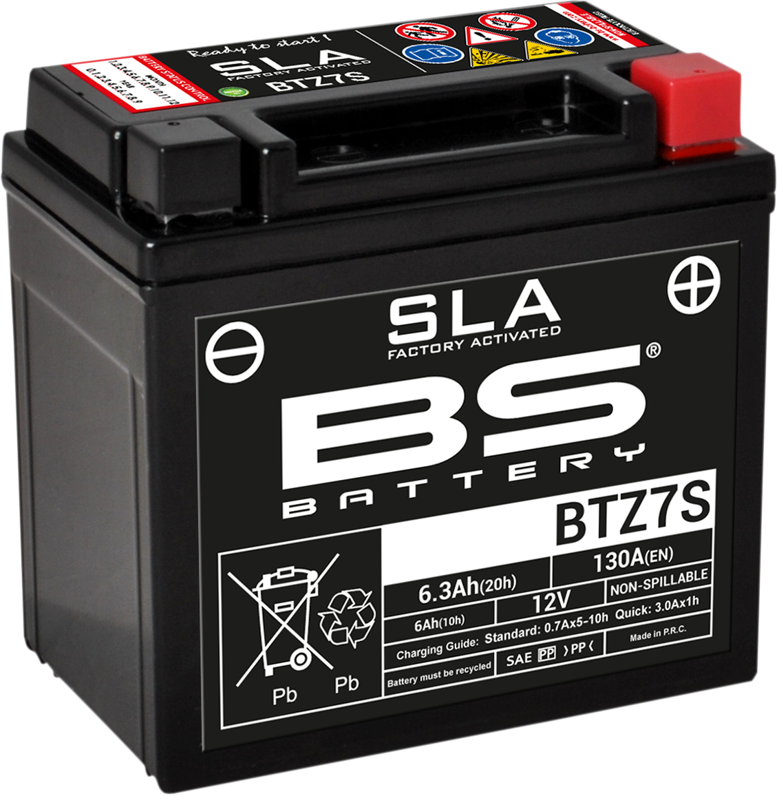 BATTERY BTZ7S SLA 12V 130 A YAMAHA YFZ 450 XSETA