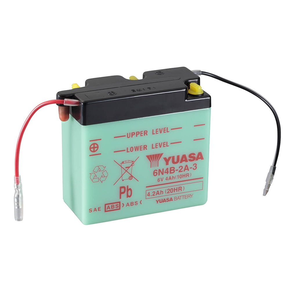 YUASA BATTERIA 6N4B-2A-3 Dry charged (sin electrolito)