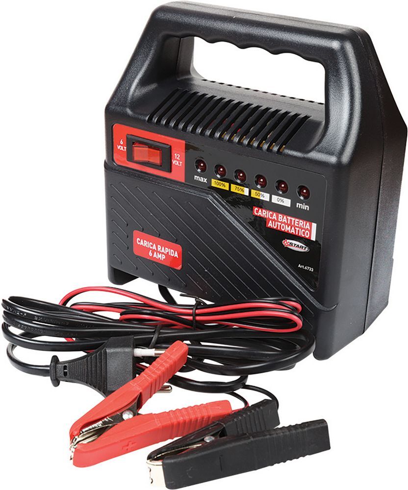 Carica Batteria 6ah 12v Auto Input: Ac 230v 70hz 101w 4,2a