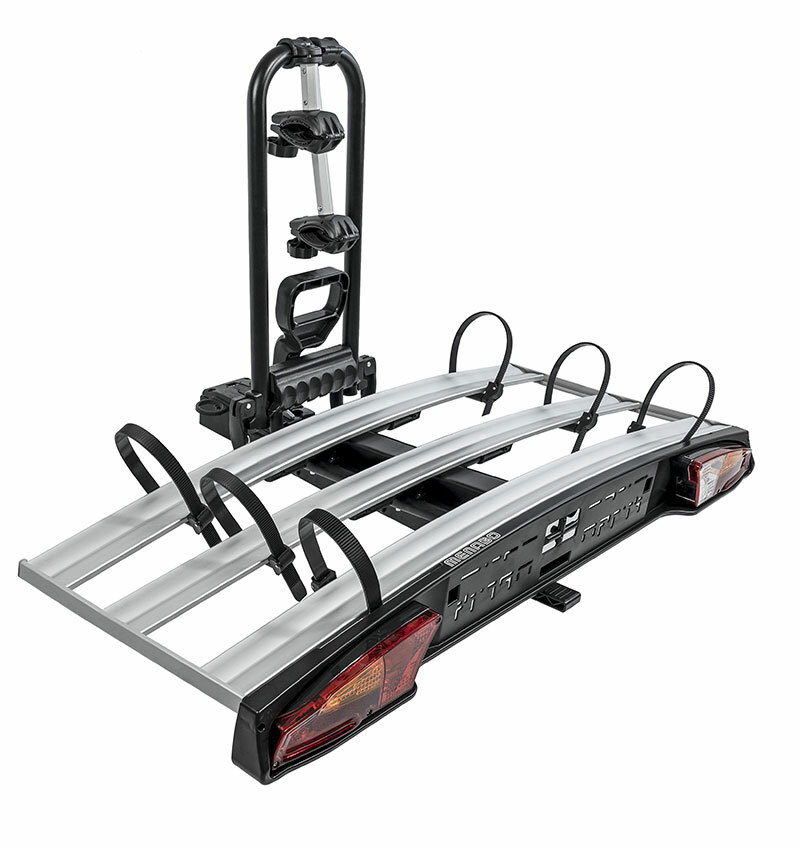 Minitrasportatori Aggancio/Piattaforma 3 Biciclette Abbattibile - Menabo Alkor 3