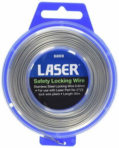 Laser 6869 Filo di Blocco di Sicurezza, 0.8 mm x 30 m (l4M)