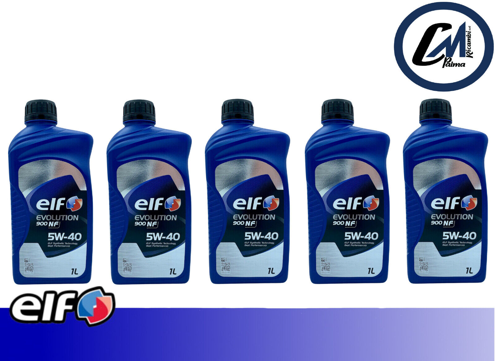 OLIO MOTORE ELF EVOLUTION 900 NF 5W40  5 litri 5 L. 5X1L. (ex EXCELLIUM NF 5W40)