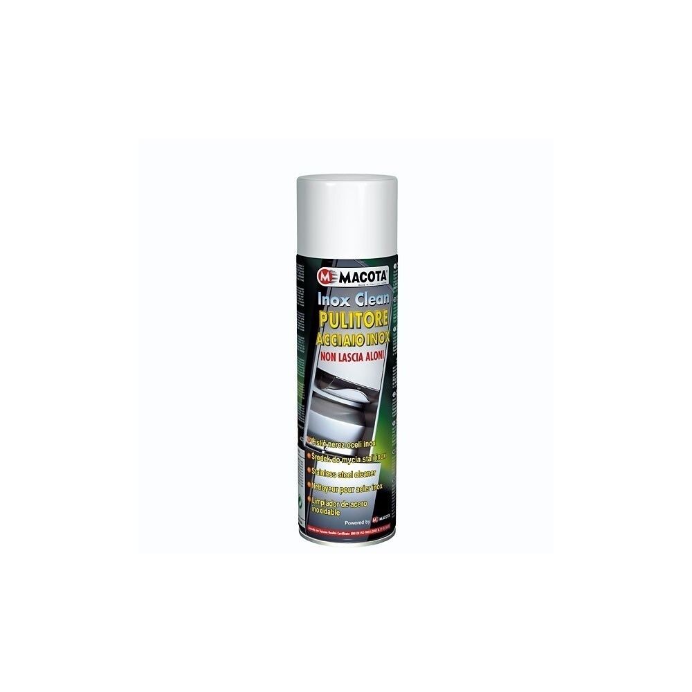 PULITORE PROTETTIVO PER ACCIAIO INOX MACOTA INOX CLEAN art. 20410 - 500 ml