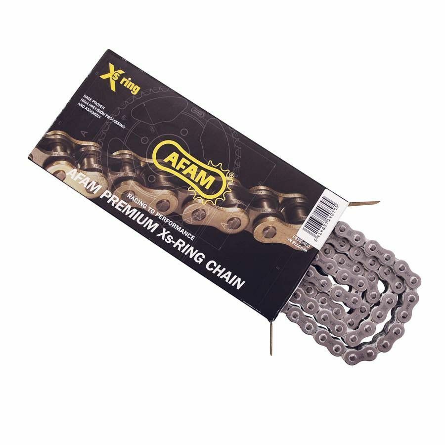 Chaine moto afam  530  118 maillons  xs-ring renforcee plus  acier   (a530xrr2