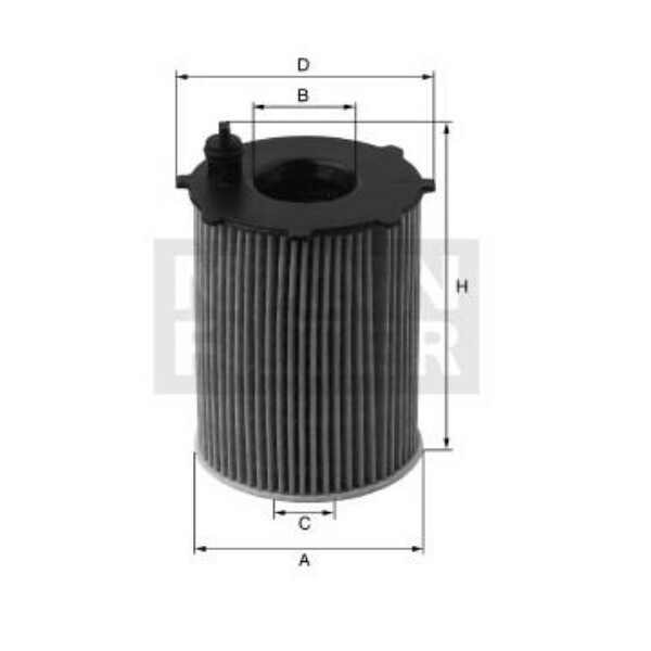 MANN-FILTER HU6020Z Filtro olio 6541801100
