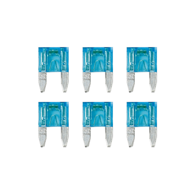 Smart Led, set 6 micro-fusibili lamellari con spia a led, 12/32V - 15A