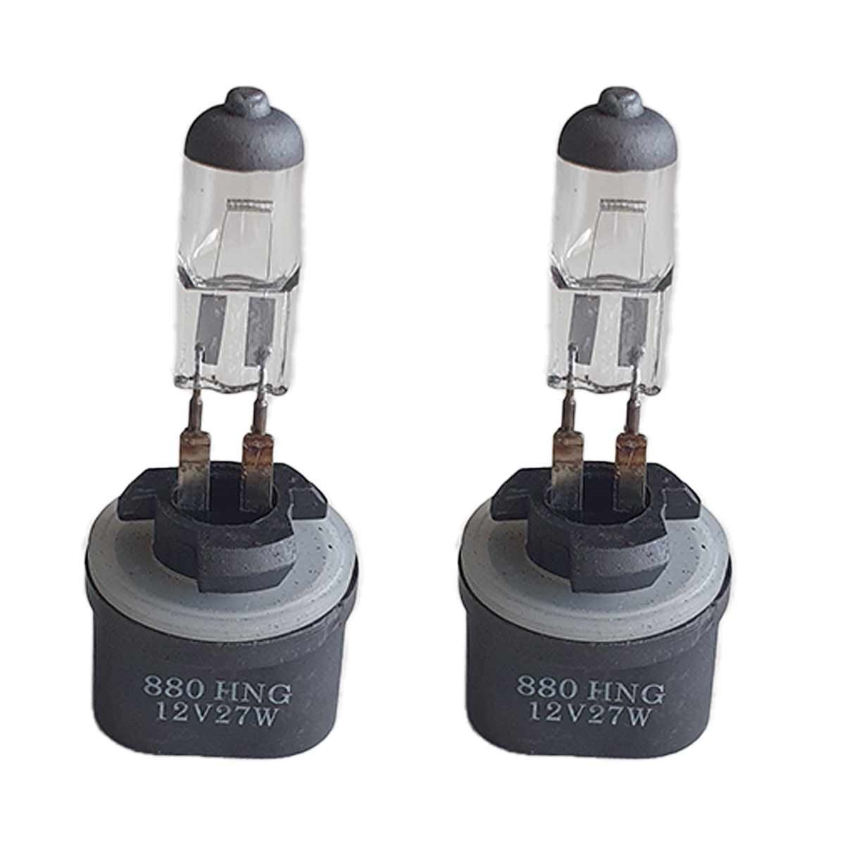 2 PZ Lampada Alogena Auto H27 880 12V 27W PG13 Piedi Dritti Trasparente Marca CA