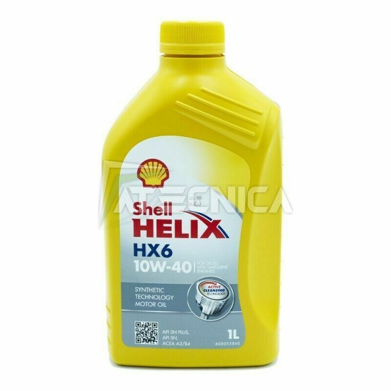 Olio motore Shell HELIX HX6 10W-40 1L motori 2-4T benzina diesel gas