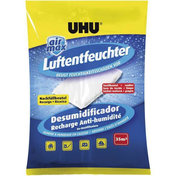 Uhu airmax ricarica per sacchetto deumidificatore 14 m bianco