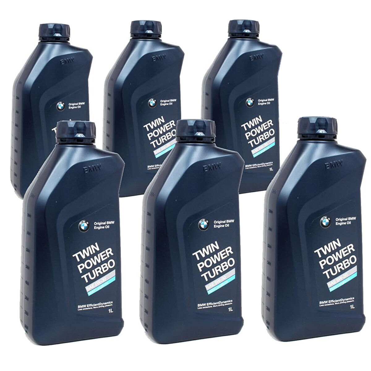 6 X BMW 5W30 Twinpower Turbo Longlife-04 Olio motore 1 LT