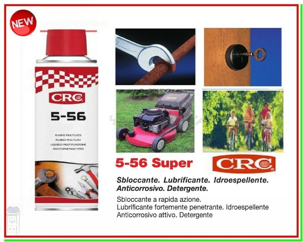 Lubrificante Spray CRC 5-56 250ml Olio Sbloccante Protettivo Svita Ruggine