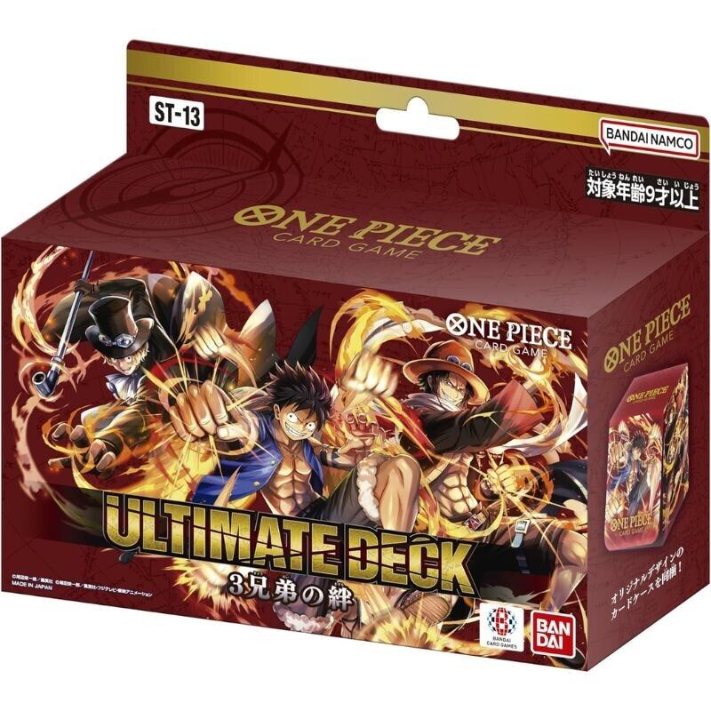 Bandai one piece Gioco Carte The Tre Brothers Ultimate Ponte ST-13 TCG Giappone