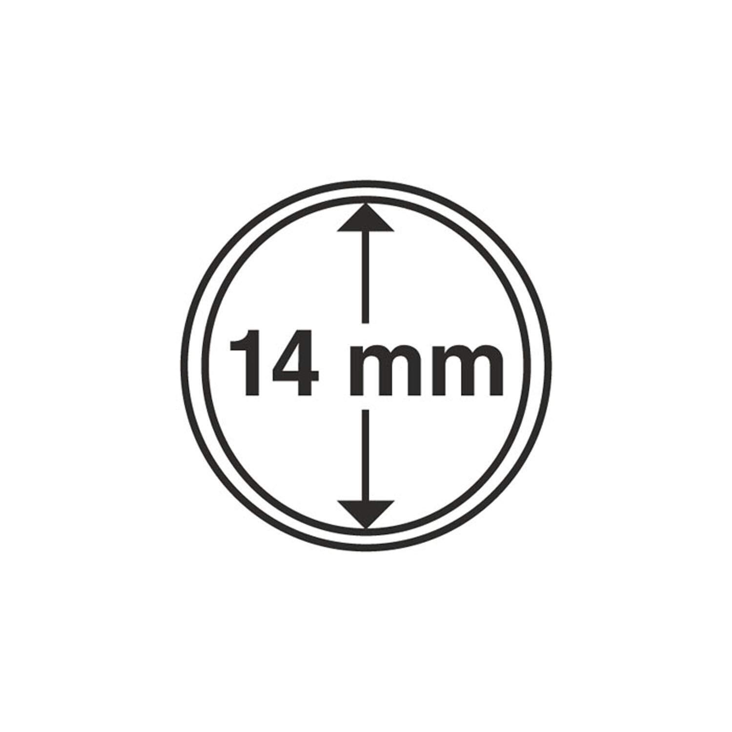 10 Lighthouse coin capsules 14-62 mm for gold silver Euro coin capsules CAPS 14,