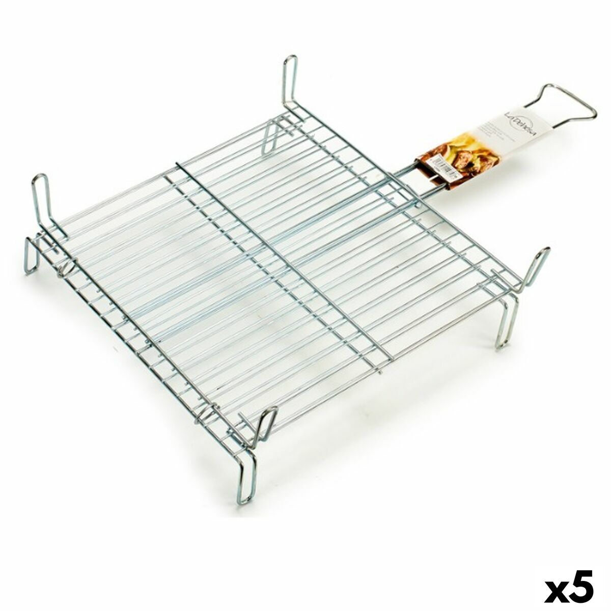 Grill Doppia 45 x 45 cm Acciaio zincato [5 Unità]
