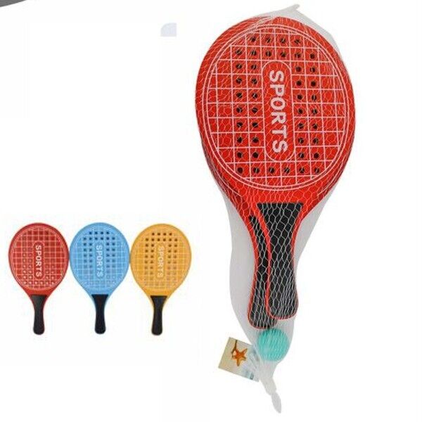 Racchette Mare Traforate Racchettoni In Legno Beach Tennis Spiaggia Vari Colori