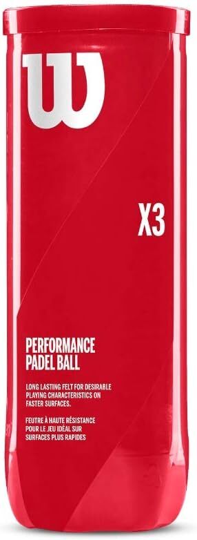 Wilson PADEL X3 BALL CAN, NS, Giallo Regular