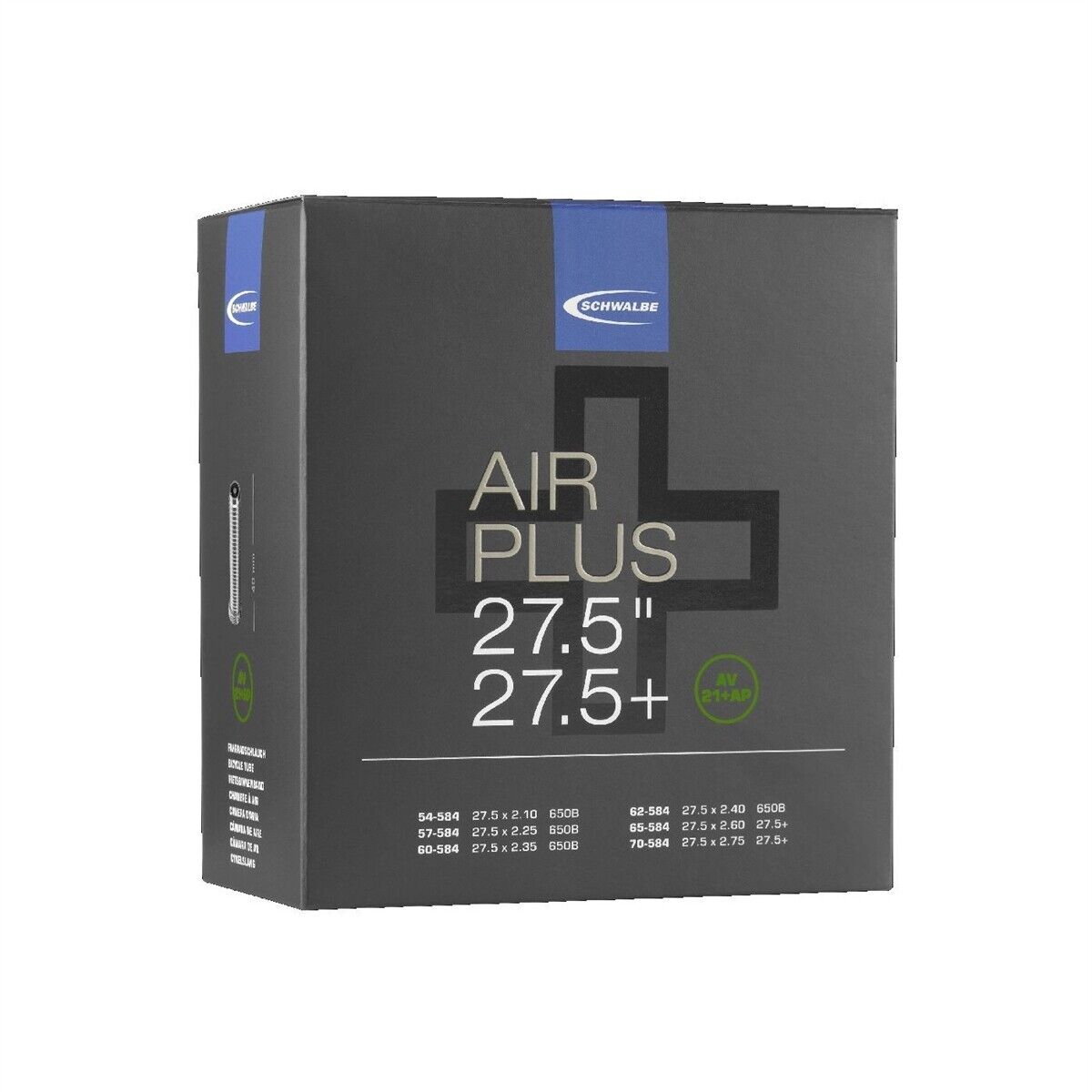 camera daria 27.5x1.50-2.40 air plus av21 e-bike valvola schrader 40mm SCHWALBE