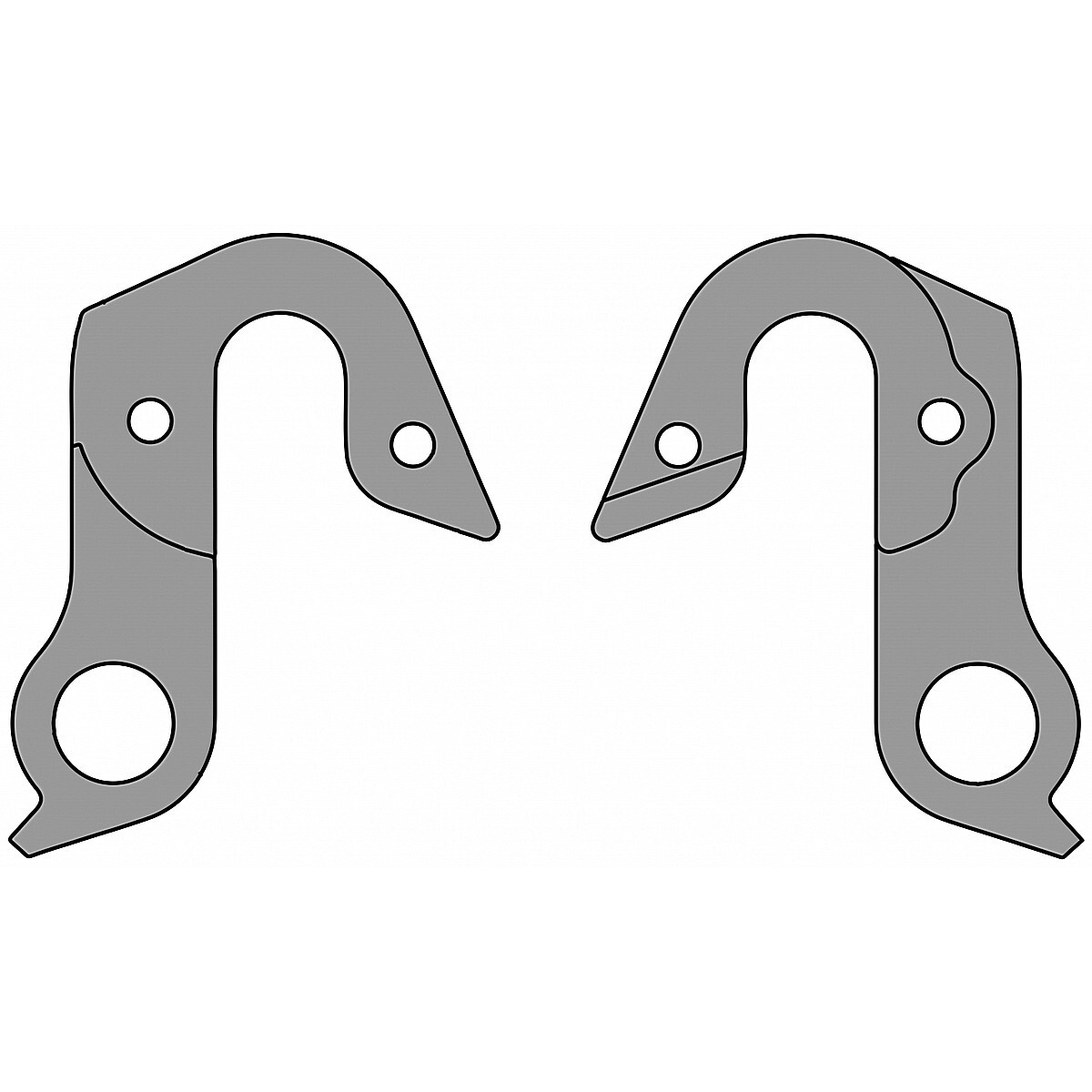 Forcellino pendina per cambio kross dp-12 in alluminio Kross accessori Bici