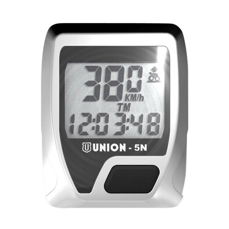 ciclocomputer new 5 funzioni argento 588040210 UNION bici contachilometri