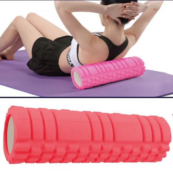 Rullo Fitness Pilates Schiuma Tubo Esercizi Palestra Yoga Massaggi Schiena 45x14