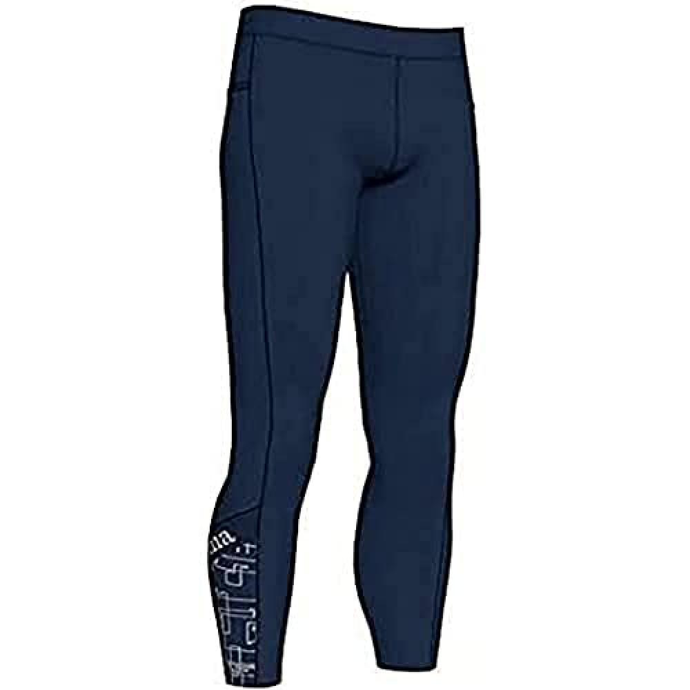 (TG. XL) Joma101925.331.XL - Collant Lunghi Elite VIII, Colore: Blu Navy - NUOVO